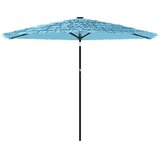  Vrtni suncobran s čeličnom šipkom plavi 288x288x225 cm | Eponuda.com