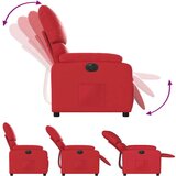  Električni naslanjač rdeče umetno usnje | Shoptok.si