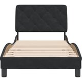  Okvir za krevet bez madraca crni 90x200 cm baršunasti | shoptok.hr