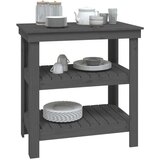  Radni stol sivi 78 5x50x80 cm od masivne borovine | shoptok.hr