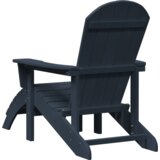 vidaXL Adirondack stoli s nogami 2 kosa mornarsko modra HDPE | Shoptok.si