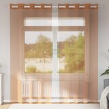 vidaXL Voile zavese z vponkami 2 kosa terakota | Shoptok.si