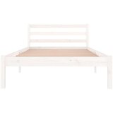 vidaXL Okvir za krevet od masivne borovine 100 x 200 cm bijeli | shoptok.hr