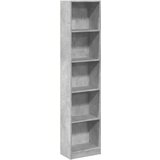 vidaXL Regal za knjige boja betona 40x24x176 cm konstruirano drvo | shoptok.hr