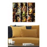 Wallity MDF1590809 multicolor decorative mdf painting (3 pieces) | ePonuda.com