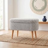 Atelier Del Sofa Mini Oslo Linen - Grey Grey Pouffe | Eponuda.com