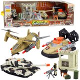 Military Set: Army Helicopter Tank Hovercraft Soldier Base | shoptok.hr