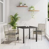 Vrtna stolica 2 pcs Svijetlo siva 55 x 53 x 85 cm poliratan | shoptok.hr