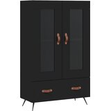  Visoka komoda crna 69,5 x 31 x 115 cm od konstruiranog drva | shoptok.hr