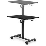  Mobilni stol 70x48 cm, stol za prijenosno računalo, podesiva visina 71,5-112 cm, crni, ModernHome Slike