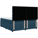  s oprugama i madracem plavi 200x200 cm baršunasti | shoptok.hr