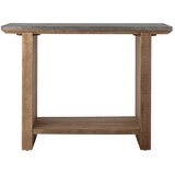 Bloomingville Stranska mizica s kovinsko mizno ploščo v naravni barvi 40x110 cm Riva – | Shoptok.si