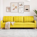 vidaXL Trosed svetlo rumen 210 cm blago | Shoptok.si