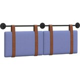  Držeće uzglavlje Zidne Traper plava 150 x 55 x 5 cm Antikni PU - Trapere plave boje 140 cm bez LED | shoptok.hr