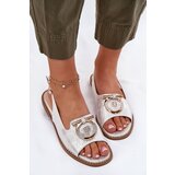 S. BARSKI Elegant Sandals With Decoration On Flat Heel S.Barski | ePonuda.com