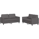 Maison Chic Sedežna garnitura - kavč 2-delna z blazinami sivo umetno usnje, (21729206) | Shoptok.si