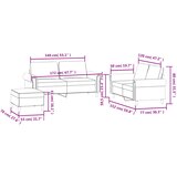  3-dijelni set sofa s jastucima tamnosivi baršunasti | shoptok.hr