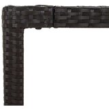 vidaXL Vrtni stol s drvenom pločom crni 150 x 90 x 75 cm od poliratana | shoptok.hr