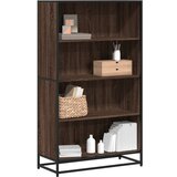 Furnova Knjižna omara rjavi hrast 80,5x35x139 cm inženirski les, (21932330) | Shoptok.si