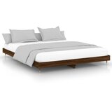  Okvir kreveta bez madraca smeđa boja hrasta 120 x 200 cm drveni | shoptok.hr