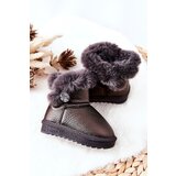 Boto Fleece-lined Snow Boots Grey Bessie | ePonuda.com