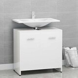 Maison Chic Kopalniška omarica - Kopalniški kabinet visok sijaj bela 60x33x61 cm iverna plošča, (21794855) | Shoptok.si
