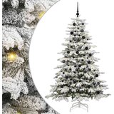 vidaXL Umetno Zložljivo Božično Drevo Bela 210 cm PE in PVC | Shoptok.si