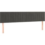  LED uzglavlje tamnosivo 200x5x78/88 cm baršunasto | shoptok.hr
