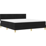  LED Box Spring Krevet s madracem Crna 180 x 200 cm tkanina | shoptok.hr