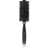 Janeke Black Line Tumbled Wood Hairbrush Ø 55mm okrogla krtača za lase z najlonskimi in prašičjimi ščetinami 1 kos