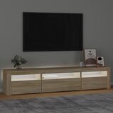 TV ormarić s LED svjetlima boja hrasta sonome 195x35x40 cm | Eponuda.com