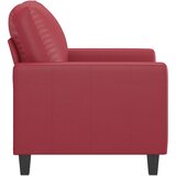  Fotelja crvena boja vina 60 cm od umjetne kože | Eponuda.com