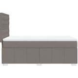  Krevet s oprugama i madracem smeđesivi 90x200 cm od tkanine | shoptok.hr