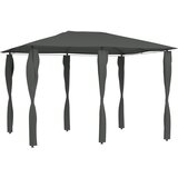  Sjenica s navlakama za stupove 3 x 4 x 2,6 m antracit 160 g/m² | shoptok.hr