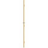 Sobna vrata tanka zlatna 93x201,5 cm kaljeno staklo i aluminij | shoptok.hr