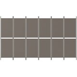 Sobna pregrada s 6 panela antracit 300 x 180 cm od tkanine | Eponuda.com
