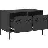 vidaXL TV ormarić crni 68 x 39 x 43,5 cm hladno valjani čelik | shoptok.hr