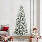  Umjetno božićno drvce s nogom Zelena i bijela 240 cm | shoptok.hr