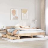 vidaXL okvir kreveta bez madraca 200 x 200 cm od masivne borovine | shoptok.hr