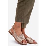 S. BARSKI Elegant Sandals With Decoration On Flat Heel S.Barski | ePonuda.com
