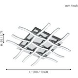 Eglo lasana 1 plafonjera/1, led, 36w, d500, alu/hrom bela | Eponuda.com