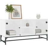 vidaXL TV ormarić sa staklenim vratima bijeli 102 x 37 x 50 cm | shoptok.hr