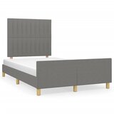 vidaXL Okvir za krevet s uzglavljem tamnosivi 120x190 cm od tkanine Cijene