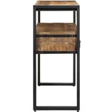  Stolići za kavu Crni 120x33x75 cm Masivno drvo manga i Metal | shoptok.hr