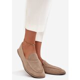 Boto Women's Loafers Made of Eco Suede Flat Beige Miryelle | Shoptok.si