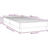  Box spring posteljni okvir moder 90x200 cm blago, (20735327) | Shoptok.si