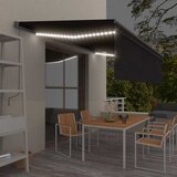  Automatska tenda s roletom i senzorom LED 5 x 3 m antracit | shoptok.hr