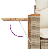  6-dijelni set vrtnih sofa s jastucima bež od poliratana | shoptok.hr