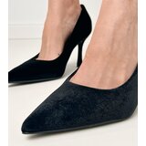 D/CEO Black velvet stiletto pumps Bales | shoptok.hr