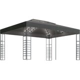  Sjenica s LED svjetlosnim trakama 3 x 4 m antracit | shoptok.hr